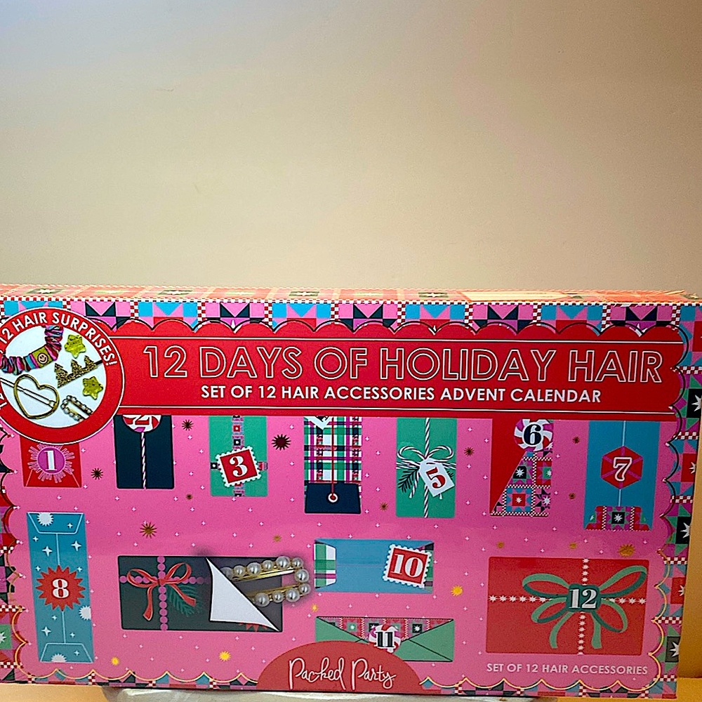 NEW 12 DAYS OF HOLIDAY HAIR ACCESSORIES ADVENT CALENDAR